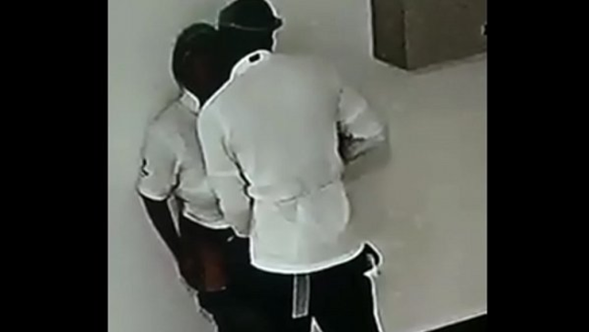 Hot rough sex at work with South African babes