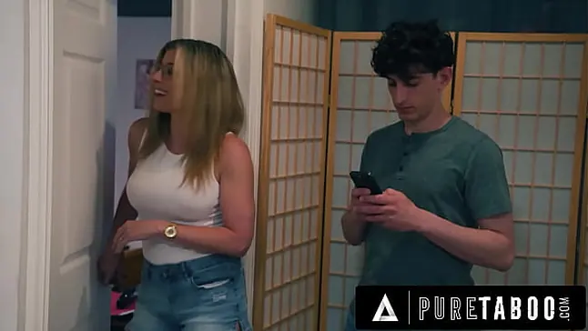 Leana Lovings caught by stepson & plowed firm by Nick Drains & Tommy Pistol in FFM threeway