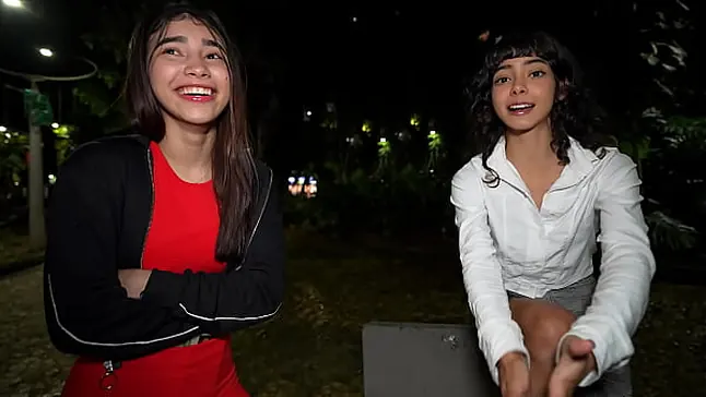 Cristian Tanner, Sara Taylor & Cindy Luna Puny get roughed up in public park