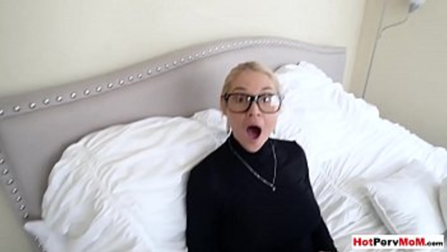 Annoyed milf stepmother tears up her virginal stepson