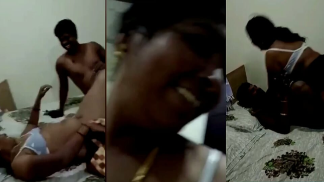 Step bro and Tamil Lanja get wild in motel with step mom's help