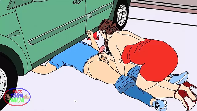 Stepmom colludes with Santa to get me under her Christmas tree - I'm pent up under the car for Christmas!